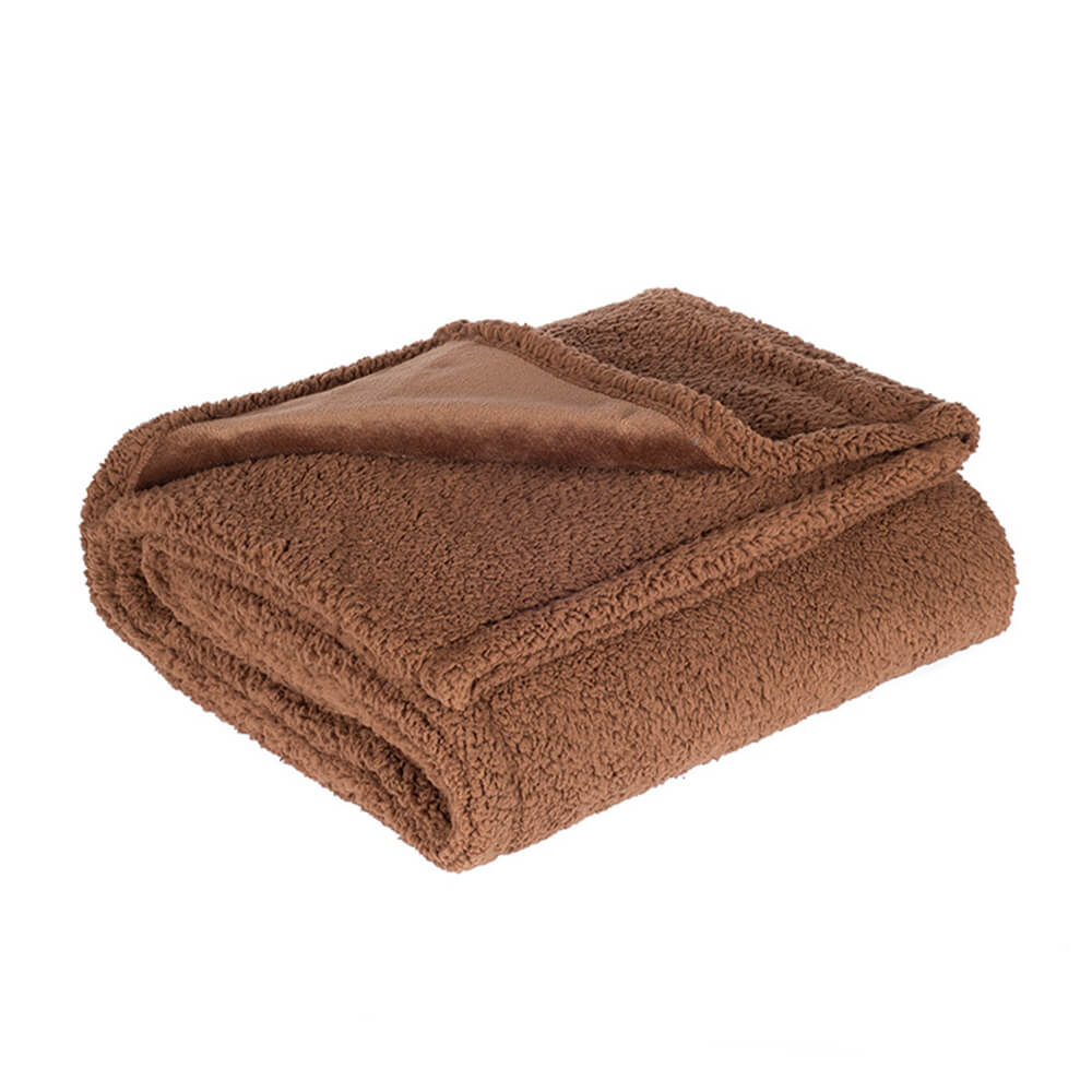 Wasserdichte Flanell-Sherpa-Fleece-verdickte Hundedecke