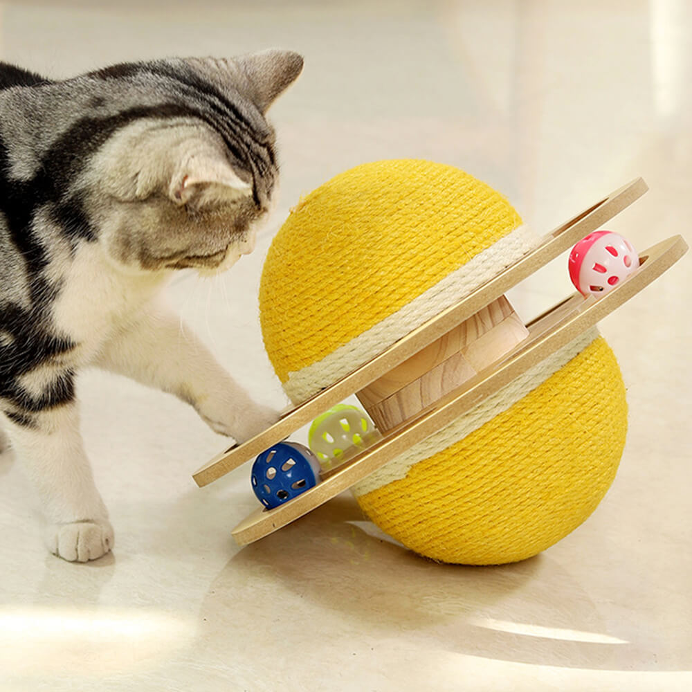 Sisal Scratching Ball Interactive Cat Toy