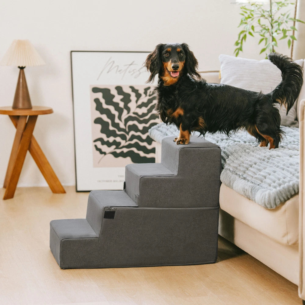 All-in-One Convertible Dog Stairs - Comfortable Joint Support
