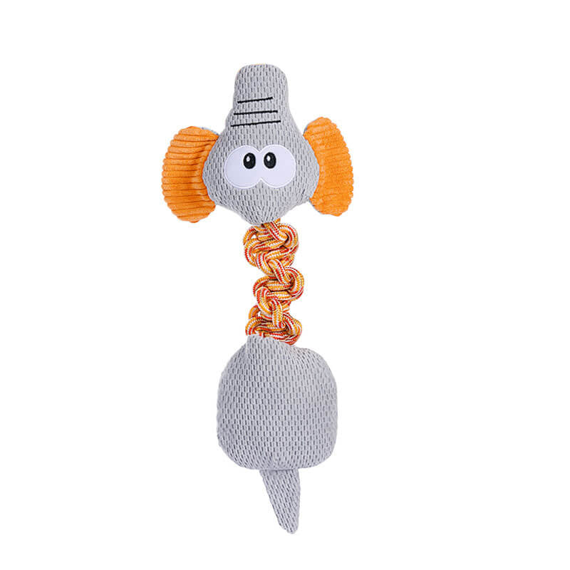 Toy interactivo para perros chirridos de cuerda - Serie de animales