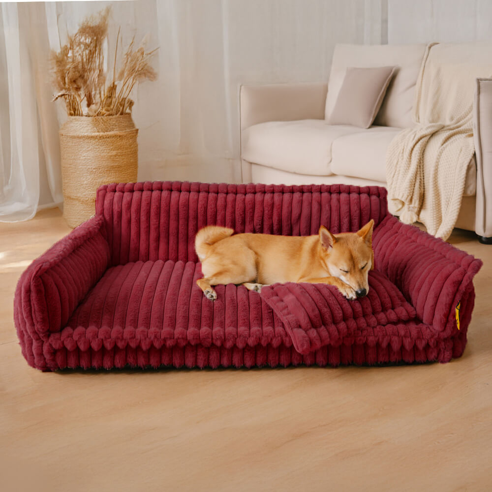 Large Washable Fluffy Orthopedic Soft Dog Pillow Dog Sofa Bed-Snoozy Dreams