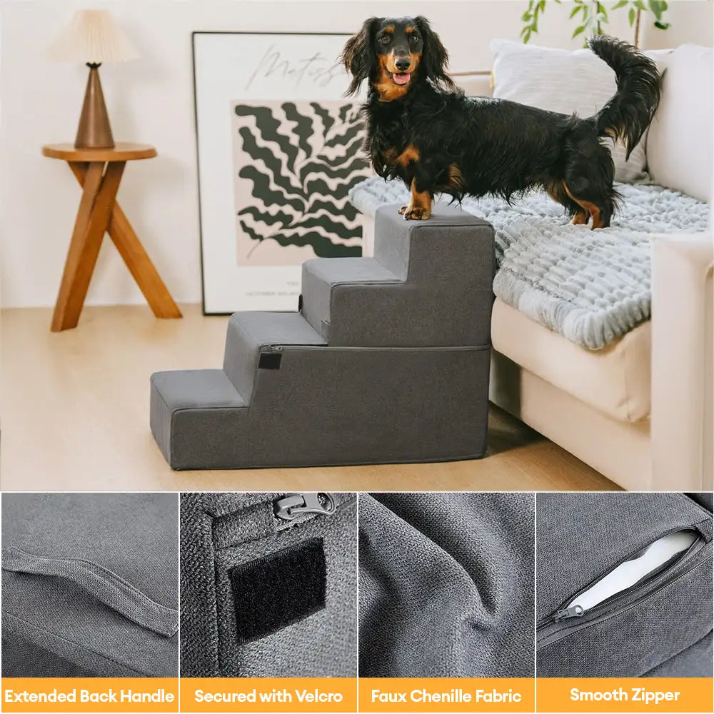 All-in-One Convertible Dog Stairs - Comfortable Joint Support
