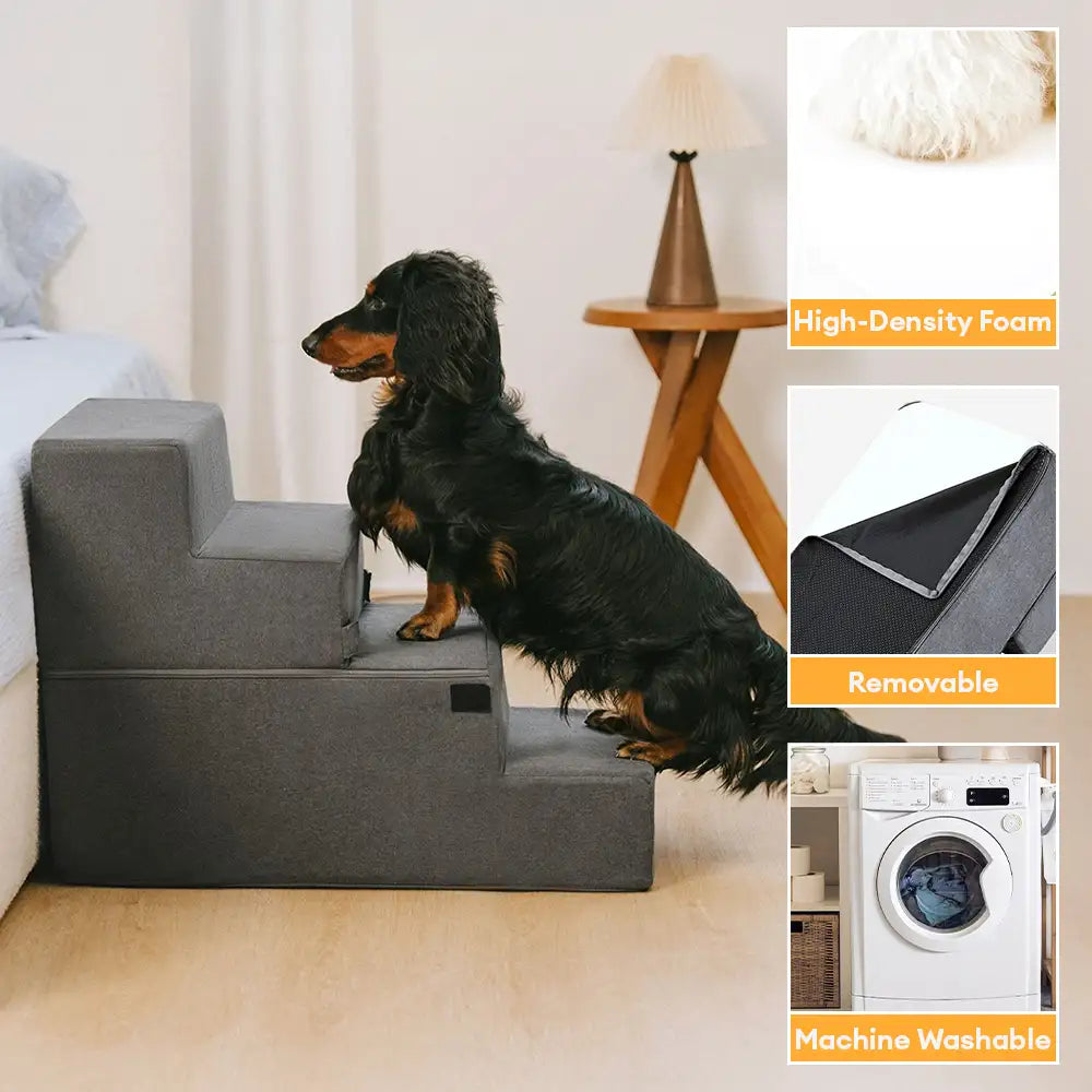 All-in-One Convertible Dog Stairs - Comfortable Joint Support