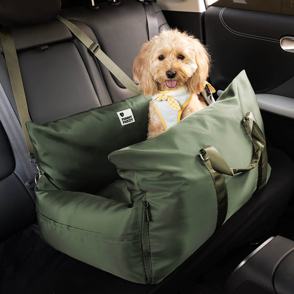 Waterproof Dog Car Seat Bed - First Class - FUNNYFUZZY