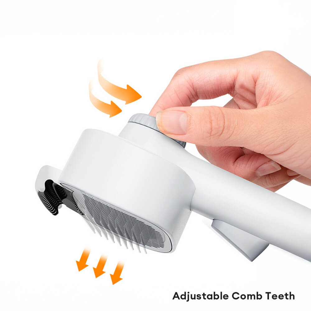 2 In 1 Self-Cleaning Dual-Head Shedding and Dematting Tool Pet Grooming Brush