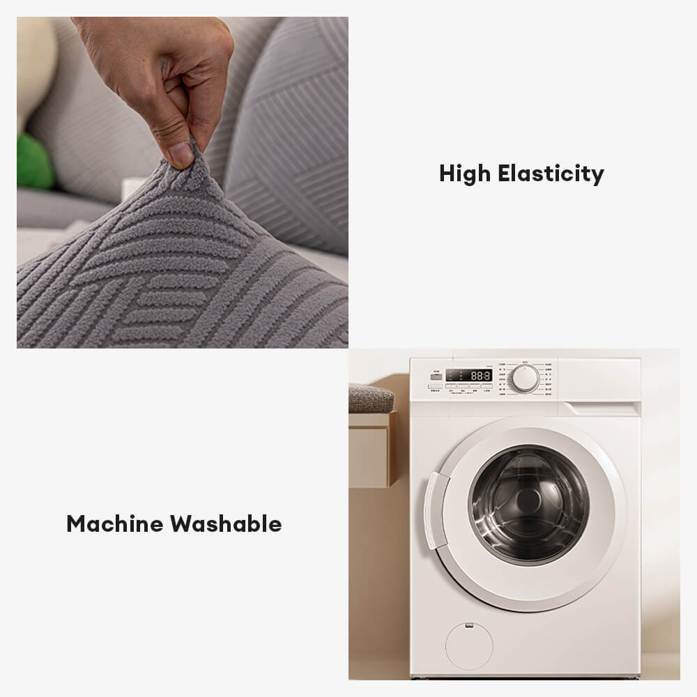 Modern Geometric Stretch Full-Wrap Magic Couch Cover