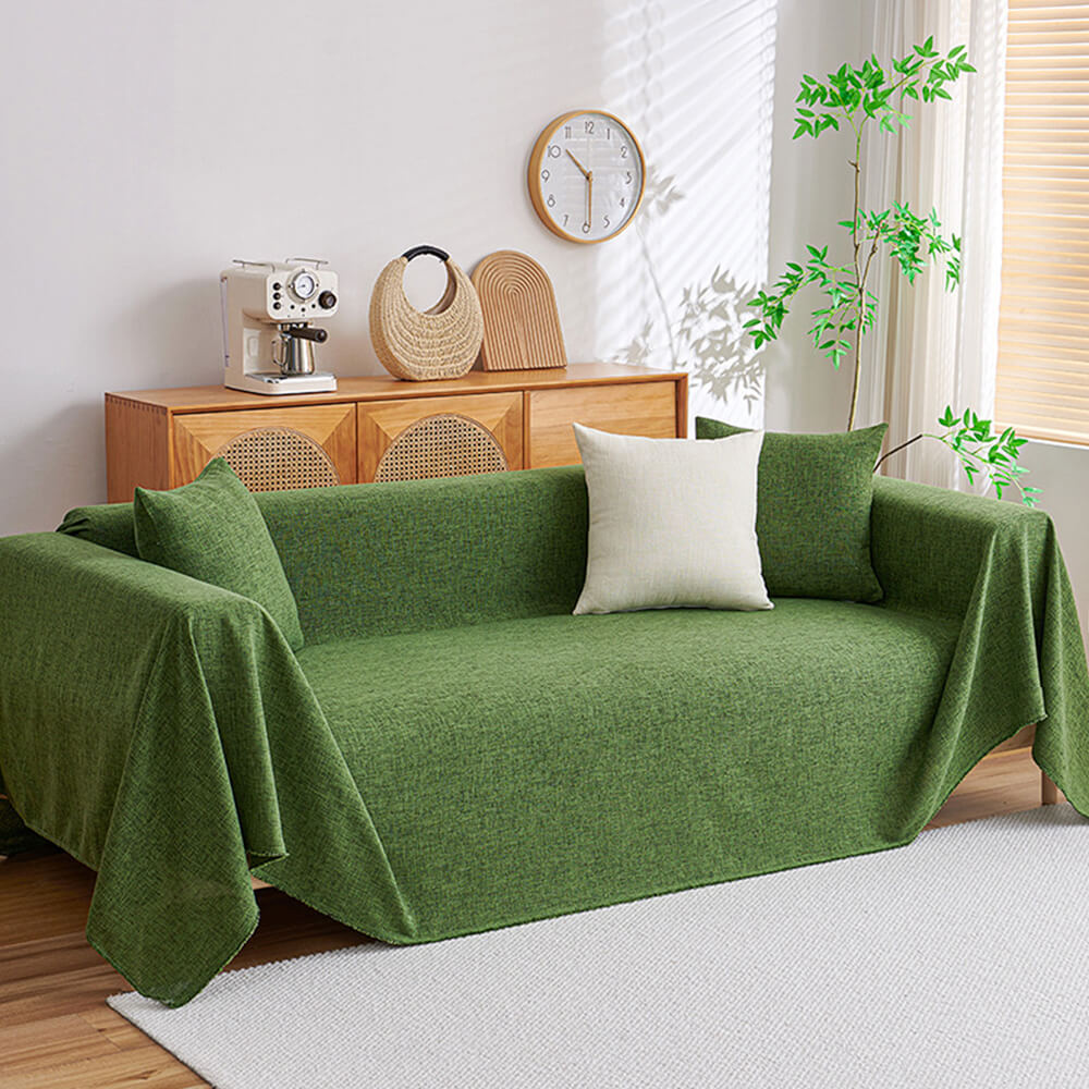 Cubierta moderna de sofá duradera de lino minimalista