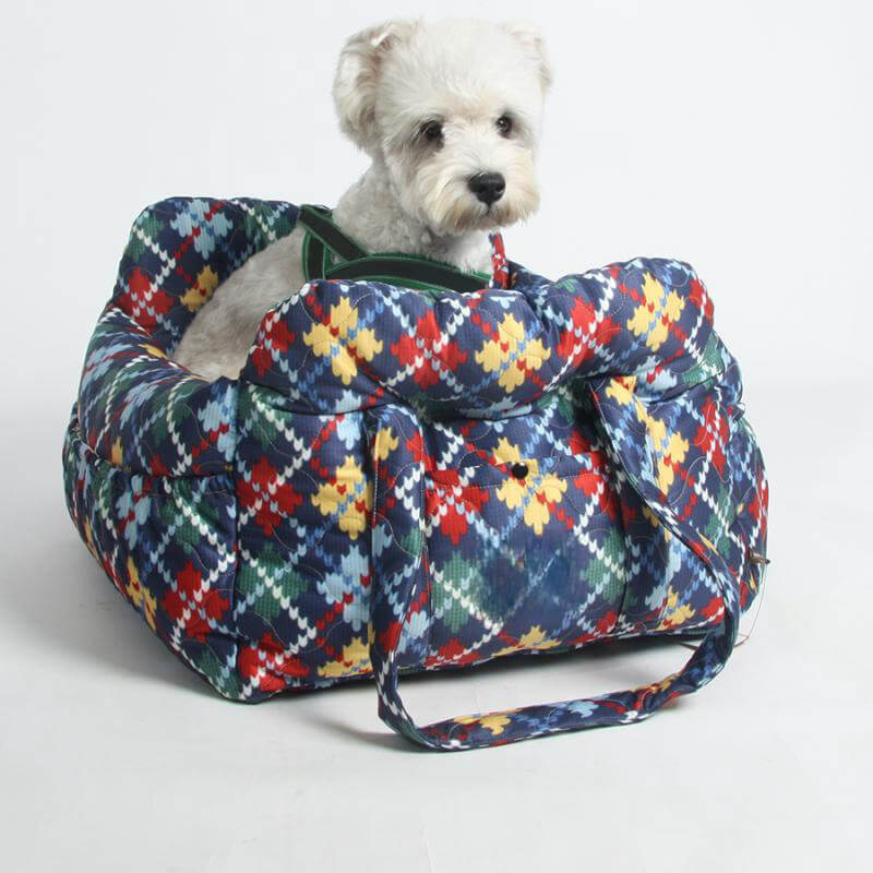 Portable Leisure Outing Pet Bolster Large Dog Car Seat Bed - FUNNYFUZZY