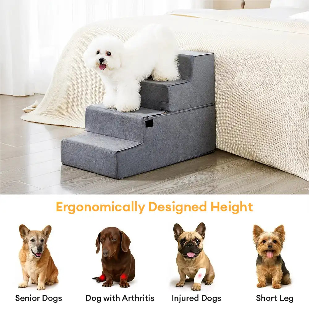 All-in-One Convertible Dog Stairs - Comfortable Joint Support