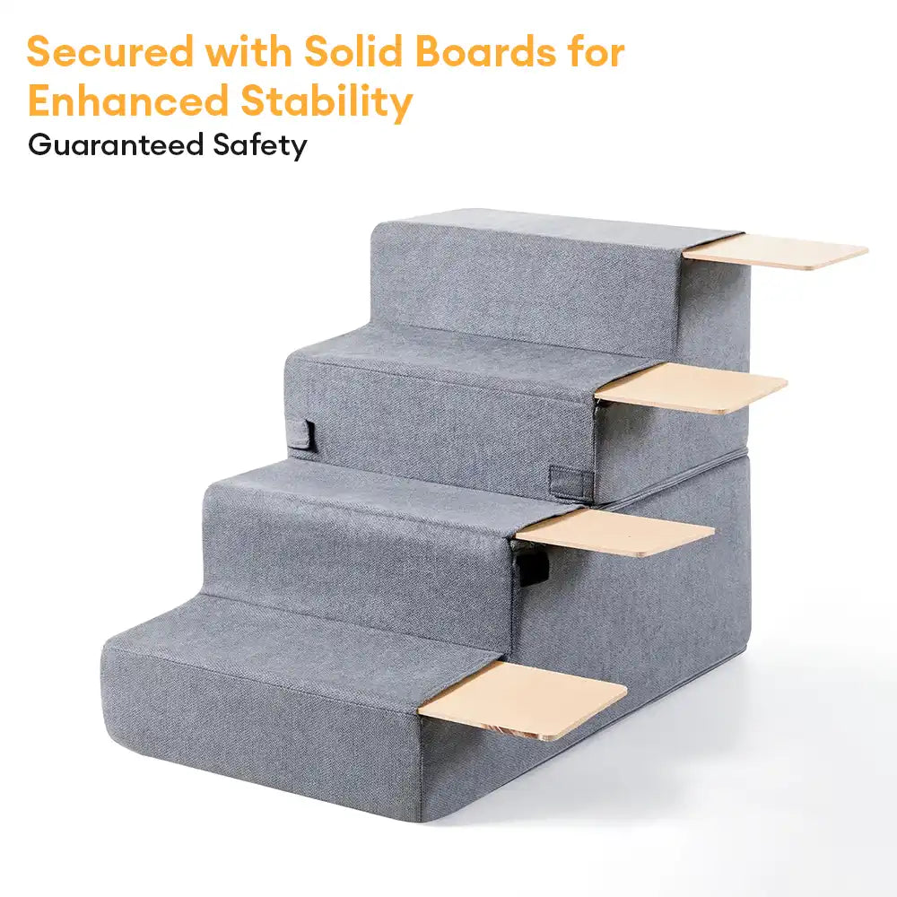 All-in-One Convertible Dog Stairs - Comfortable Joint Support