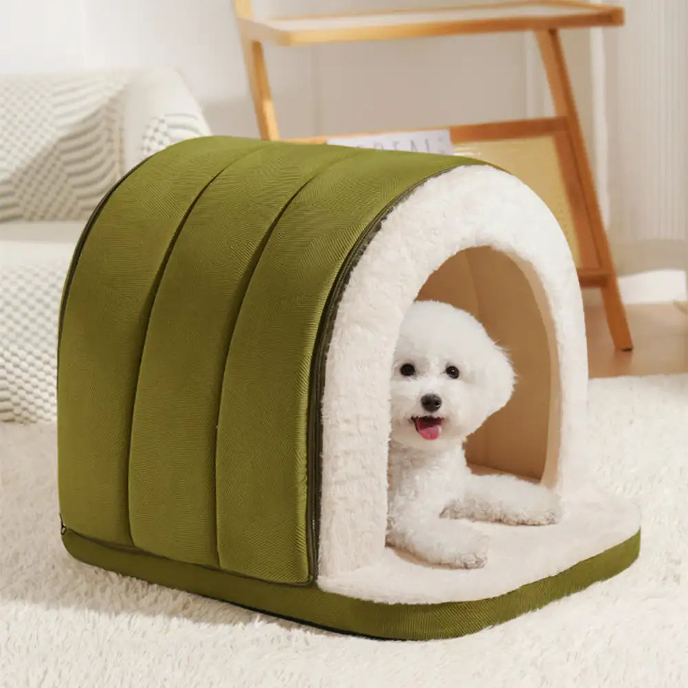 Cave-Style Warm Deep Sleeping Snug Cat Cave Dog House