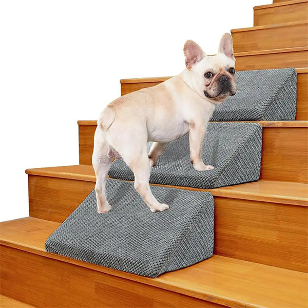 Escaleras de rampa para perros de espuma modular para escaleras de escalera con velcro