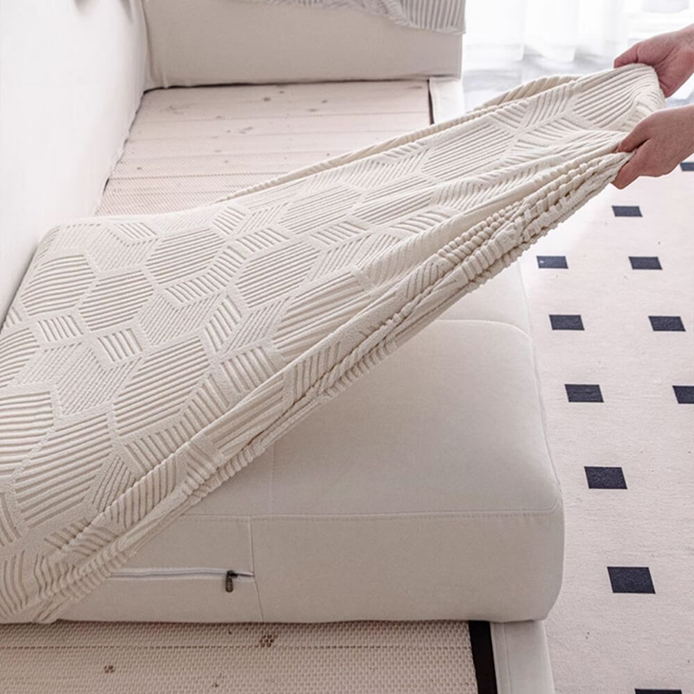 Honeycomb Pattern Water-resistant Stretch Full-Cover Magic Couch Cover