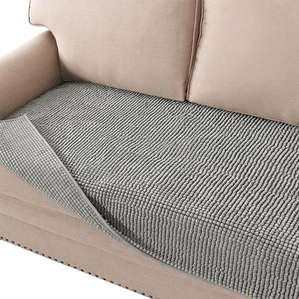 Plush Chenille Thick Sofa Protection Dirt-Resistant Non-Slip Washable Couch Cover
