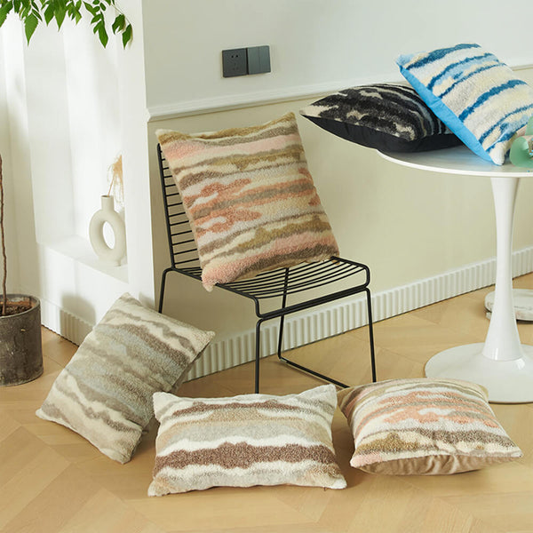 Cuschón de almohada de sofá de tiro moderno moderno con textura de lujo