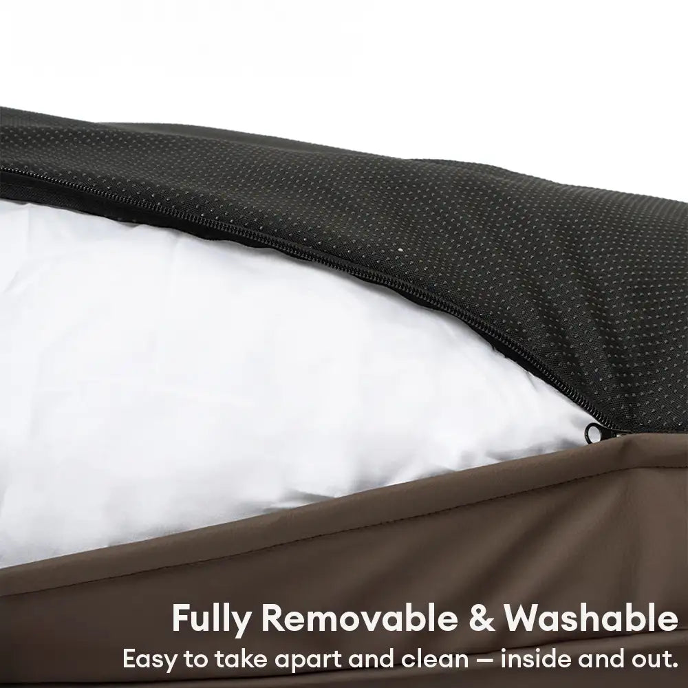 Technology Fabric Square Calming Support Waterproof Scratch-resistant Dog Bed