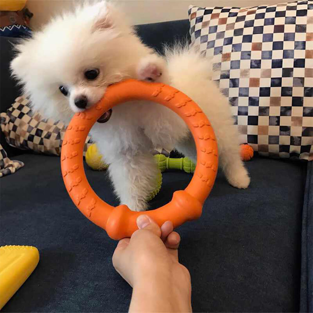 War Ring Langlebiges, wasserdichtes, leichtes, flexibles, interaktives Hundespielzeug