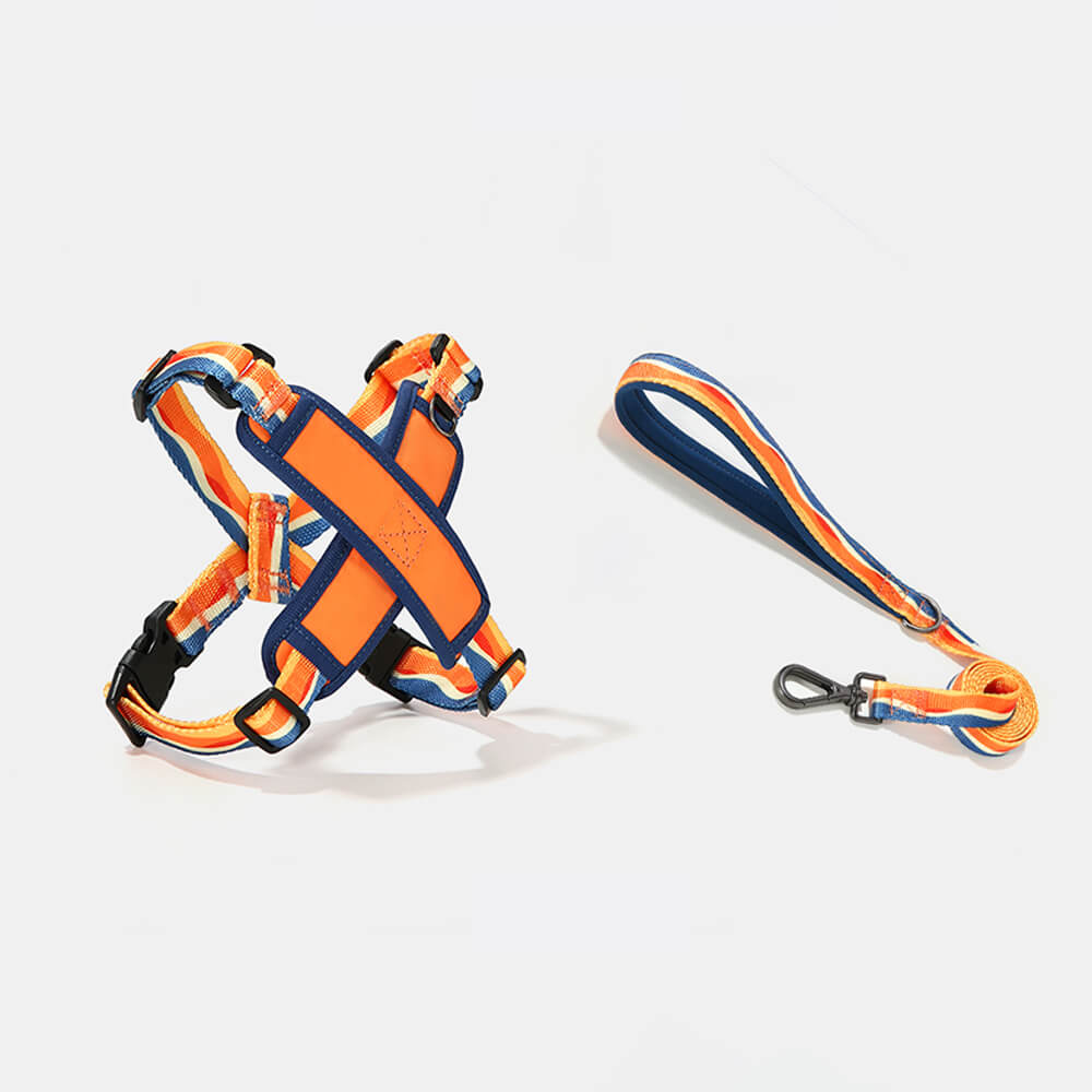 X-Shaped Adjustable Durable Dog Harness and Leash