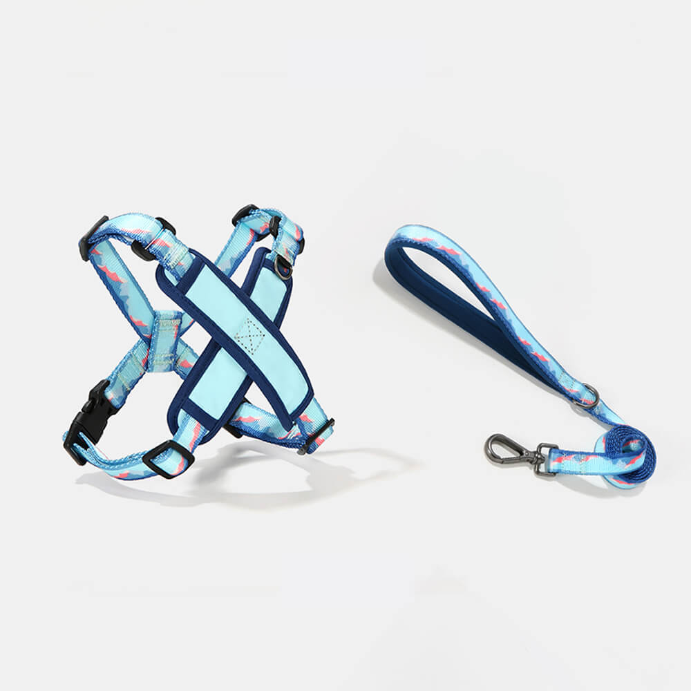 X-Shaped Adjustable Durable Dog Harness and Leash