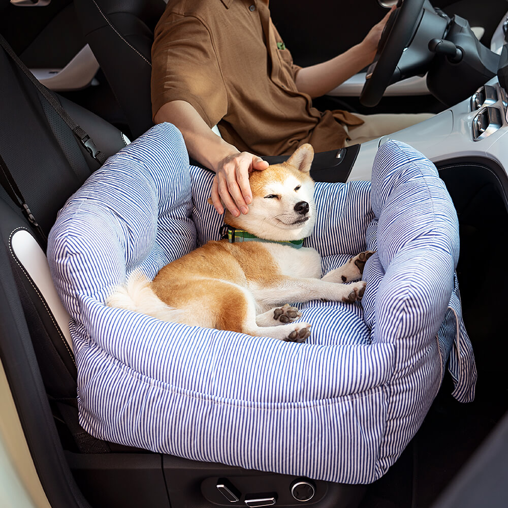 Portable Leisure Outing Pet Bolster Large Dog Car Seat Bed - FUNNYFUZZY