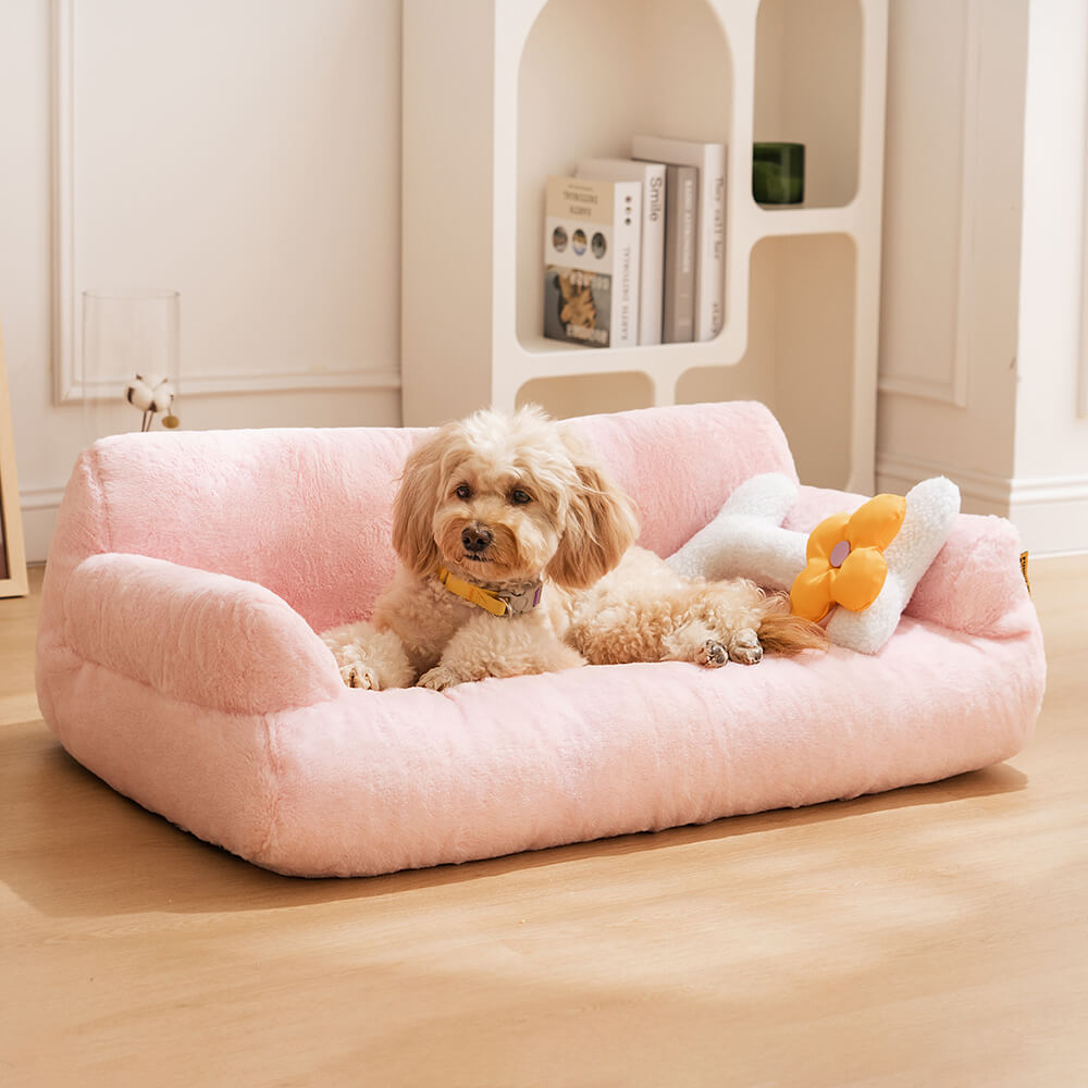 Vintage Leisure Diamond Dog & Cat Sofa Bed - FUNNYFUZZY