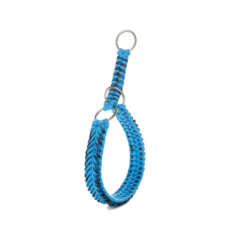 Grand collier et laisse pour chien lumineux anti-traction faits à la main
