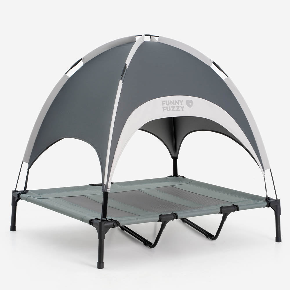 Multi-Functional Breathable Cooling Elevated Dog Bed with Canopy - PawAir