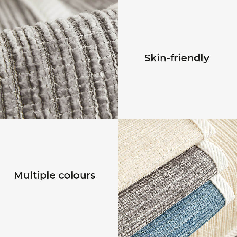 Waterproof Antimicrobial Simple Striped Chenille Anti-scratch Couch Cover