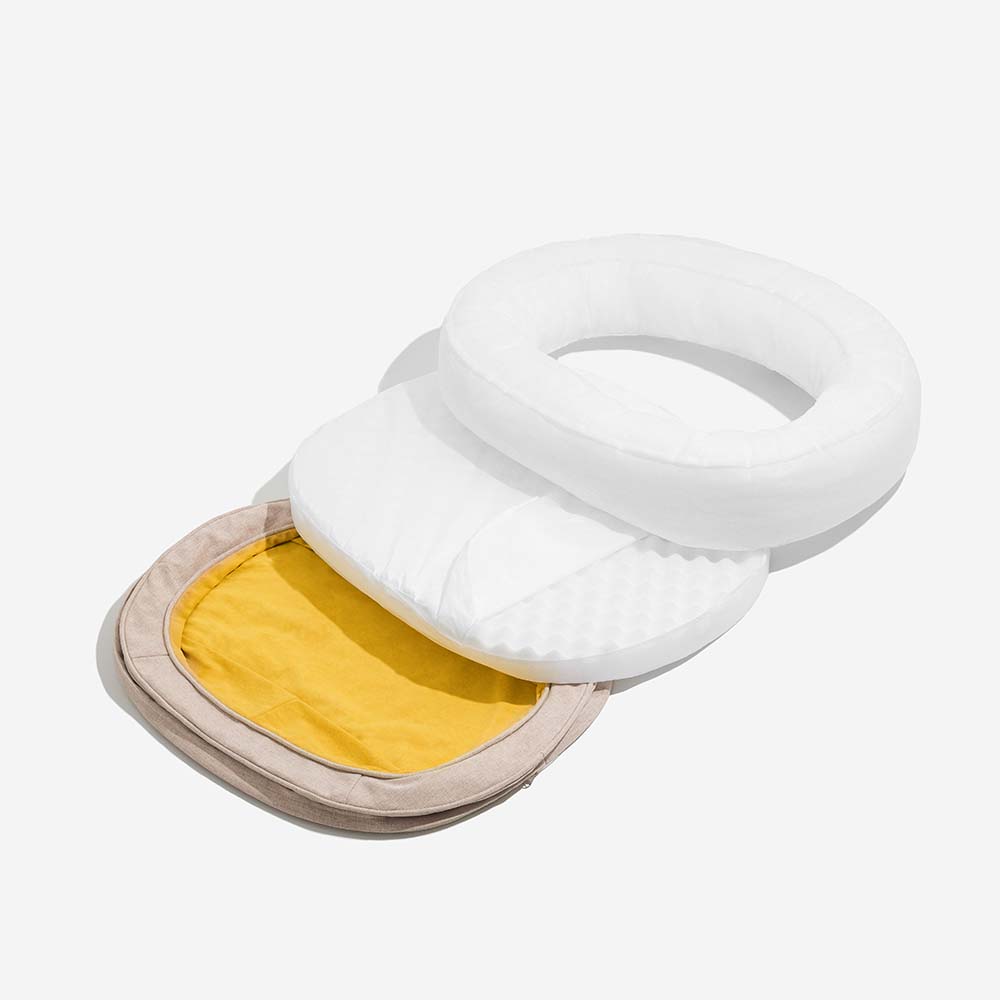 Leaf Shape Dog Blanket With Donut Dog Bed Luxury Dog Gifts - FUNNYFUZZY