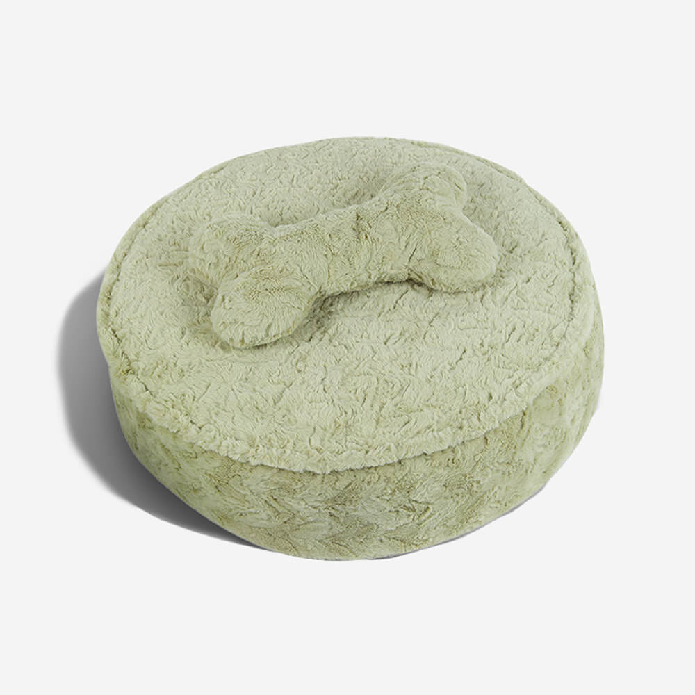 Warming Fluffy Bone Cloud Shape Calming Dog Bed - FUNNYFUZZY