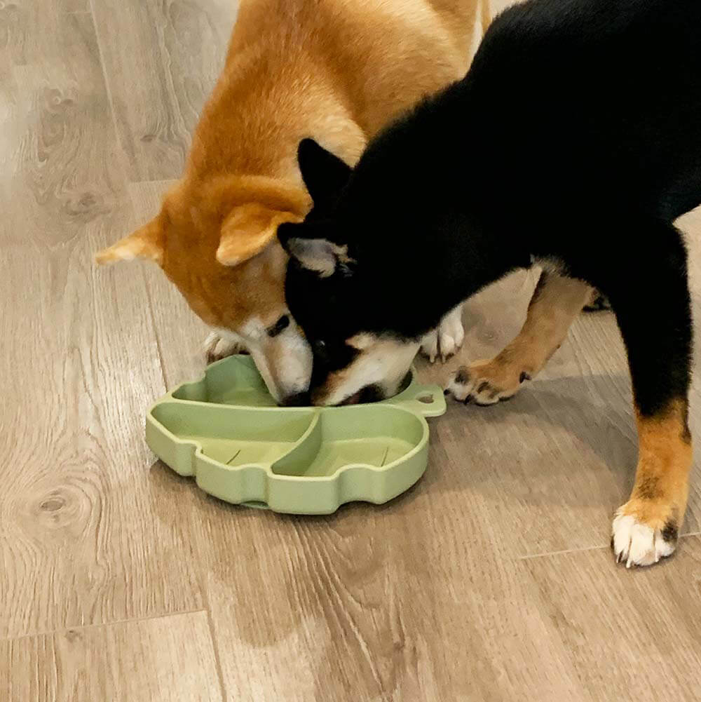 Suction Cup Pet Bowl - Leaf - FUNNYFUZZY
