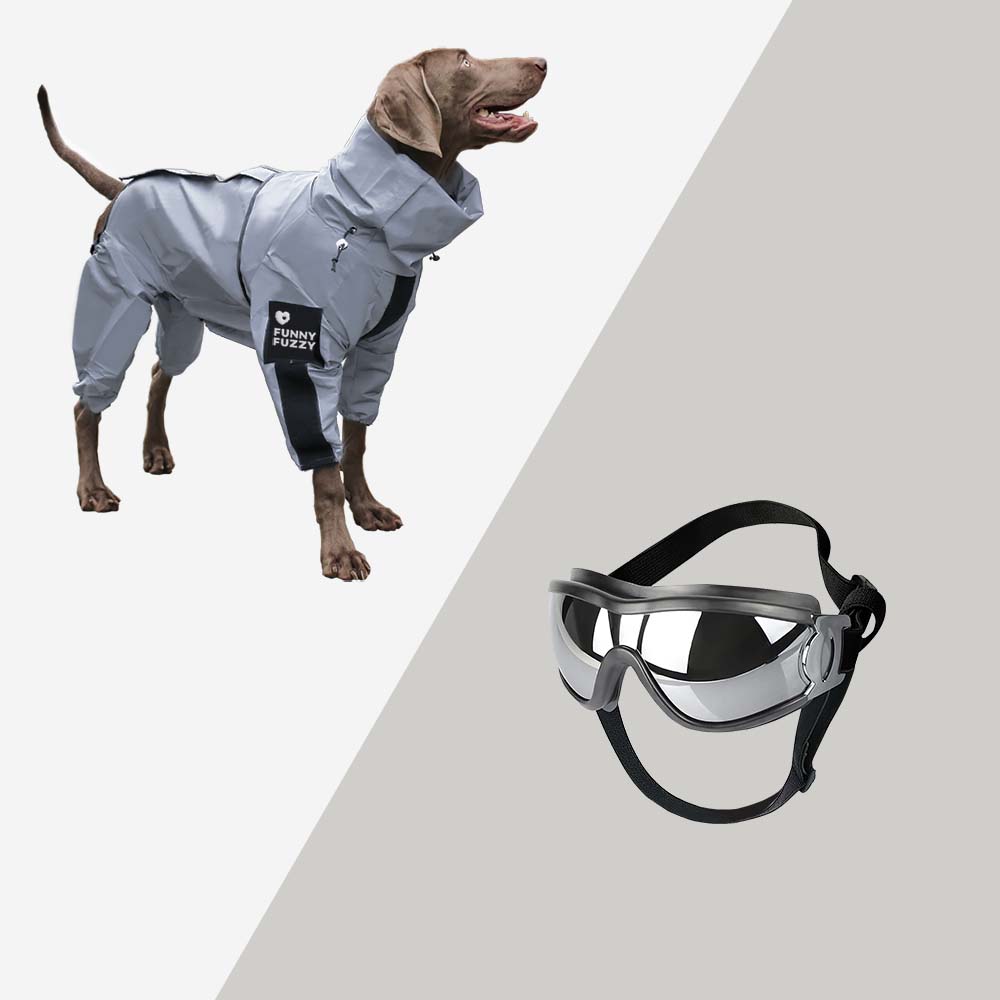 Reflective All-weather Waterproof Cool Dog Accessories Rain Coat - FUNNYFUZZY