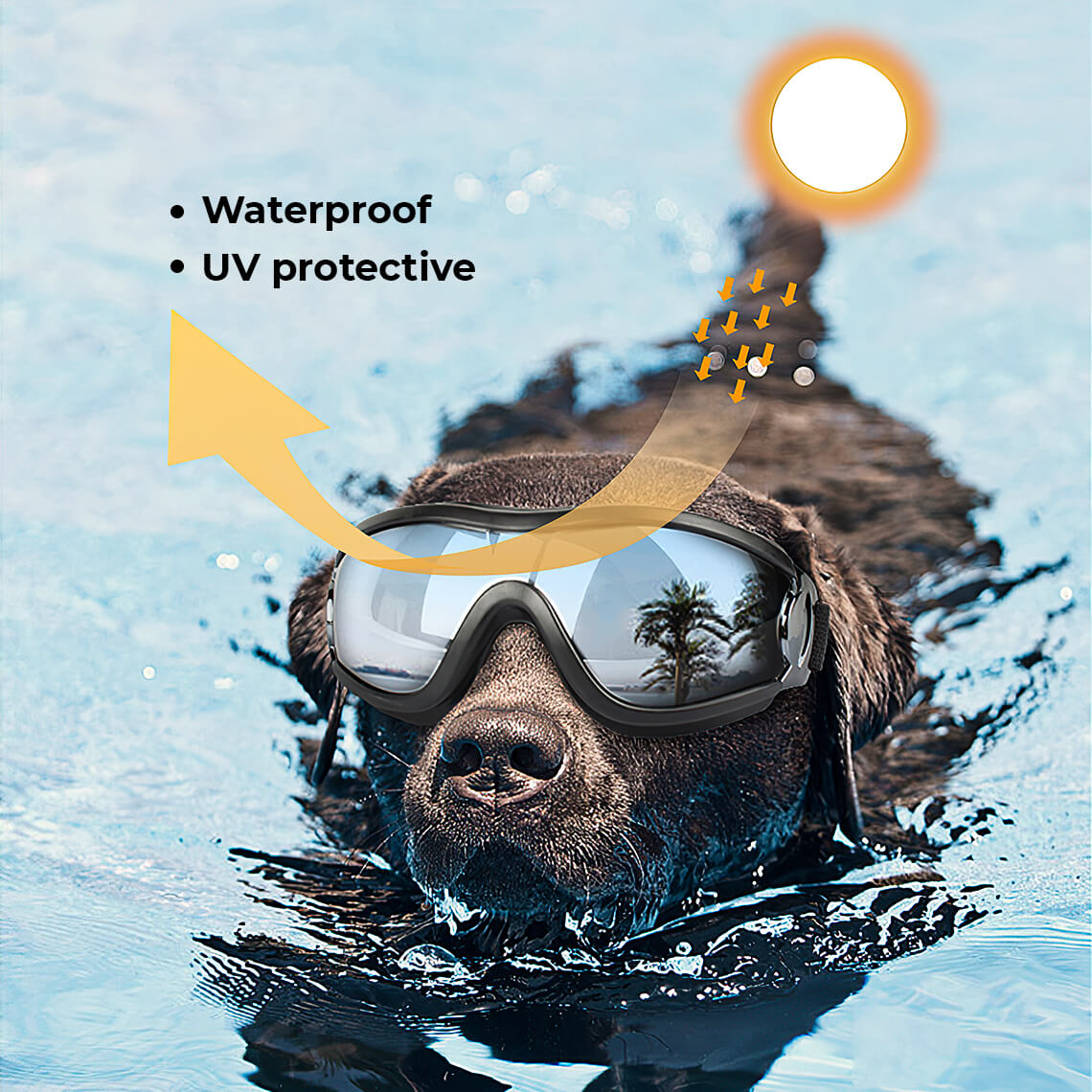 Goggles For Big Cool Dog Accessories - FUNNYFUZZY