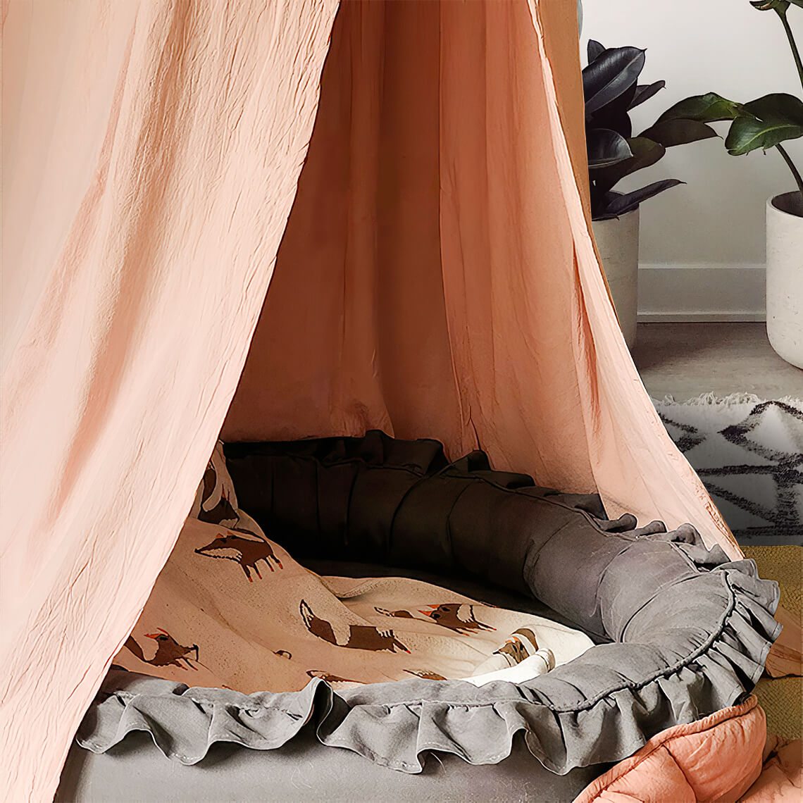 Stylish Soft Cozy Dog Tent Dog Teepee - FUNNYFUZZY