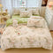 Ensemble de draps protecteurs de literie chauds en velours de lait Line Art
