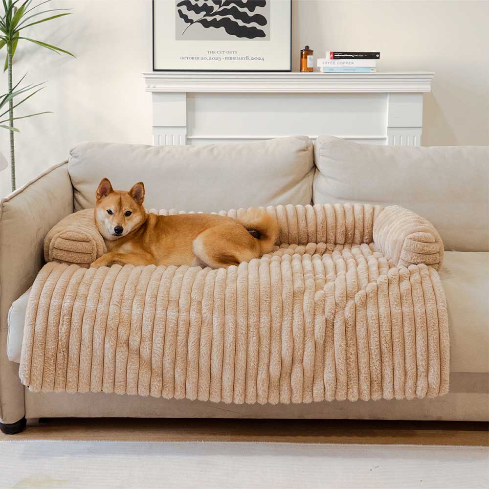Cubierta de sofá de tapas para perros de sofá esponjoso