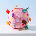 Brinquedos interativos para cães com bola estridente bordada fofa