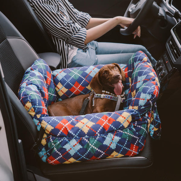 Portable Leisure Outing Pet Bolster Large Dog Car Seat Bed - FUNNYFUZZY