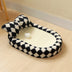 Cama de gato Sisal de tablero de ajedrez con tablero de rascado integrado: elegante y duradero