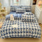 Ensemble de draps protecteurs de literie chauds en velours de lait Line Art