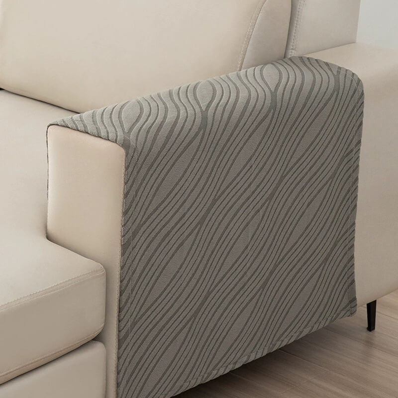 Conjunto de cubierta de protector de sofá sin deslizamiento suave y peludo