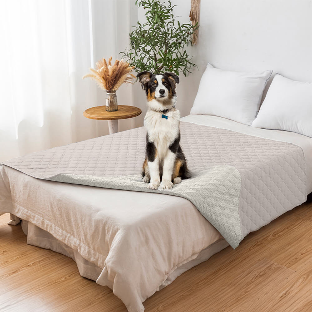 Cubierta de sofá de mascotas de diamantes impermeables y no deslizantes: protección elegante para muebles
