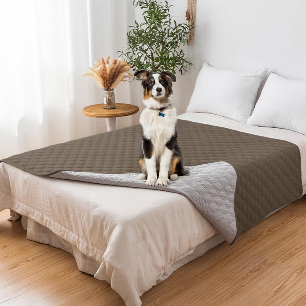 Cubierta de sofá de mascotas de diamantes impermeables y no deslizantes: protección elegante para muebles