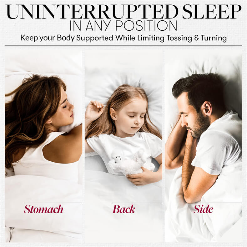 Almohadas de cama de hotel de lujo Soporte de almohadas esponjosas