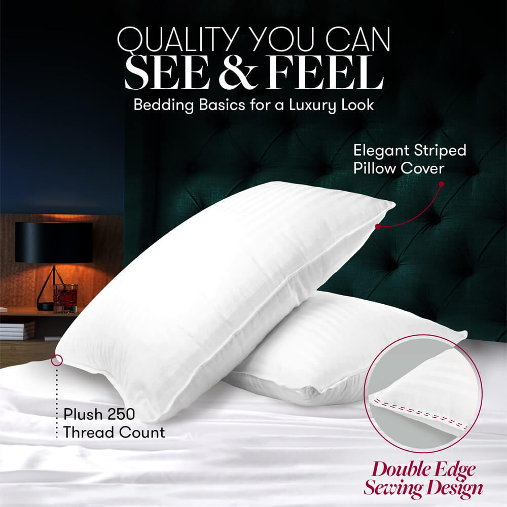 Almohadas de cama de hotel de lujo Soporte de almohadas esponjosas