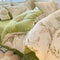 Ensemble de draps protecteurs de literie chauds en velours de lait Line Art