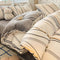 Ensemble de draps protecteurs de literie chauds en velours de lait Line Art