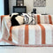 Trendy Striped Chenille Breathable Sofa protection Couch Cover