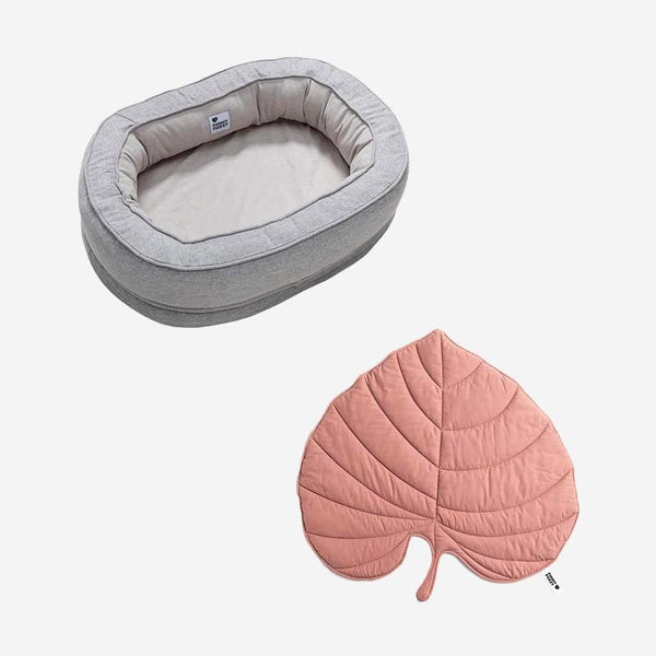Leaf Shape Dog Blanket With Donut Dog Bed Luxury Dog Gifts - FUNNYFUZZY