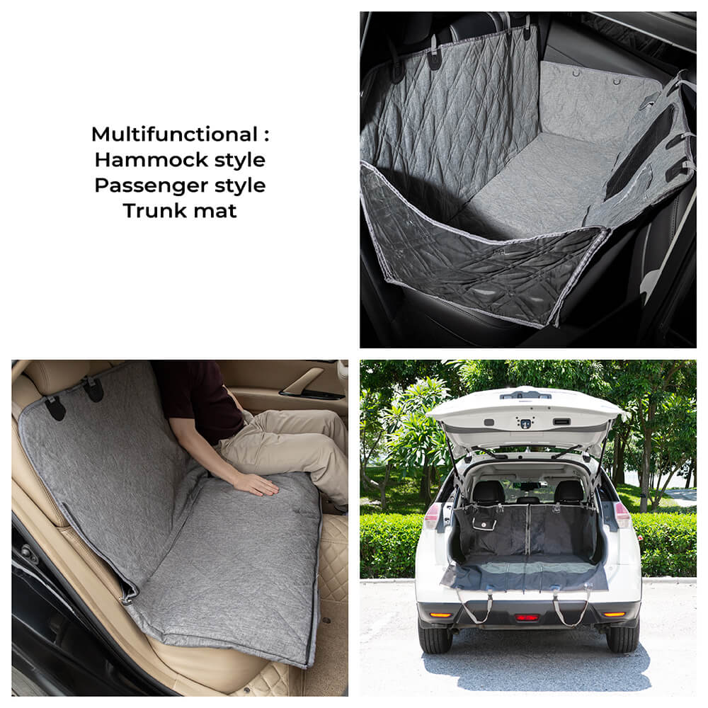 Cationic Fabric Oxford Fabric Waterproof Scratch Resistant Dog Car Seat Cover - FUNNYFUZZY
